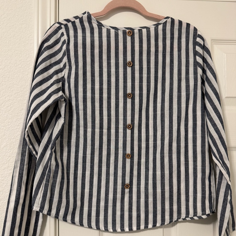 Striped Long Sleeve Top - Medium